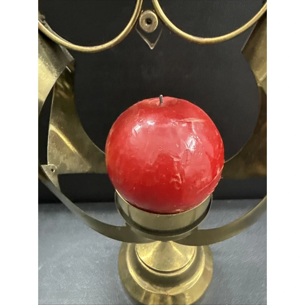 Owl Brass Candle Holder - Mascot Brass Owl Tabletop Candle Holder